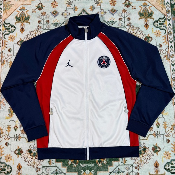 Jordan x Paris Saint-Germain Jacket Track Top Full Zip Mens Medium - Picture 1 of 6